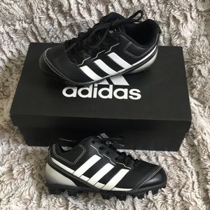 Adidas little kid size 11 baseball cleats. Gently worn. Great condition.
